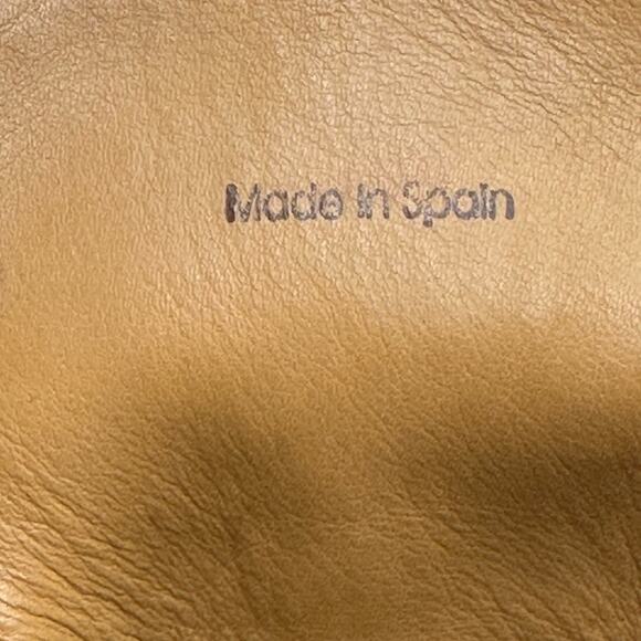 ?MAGNINNI 22490 COGNAC PEBBLEDGRAIN CALF SKIN DERBY LEATHER CAP TOE BOOT 11 1/2 main image 4